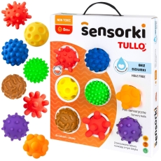 Zestaw 8 piłeczek sensorycznych - Tullo