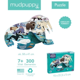 Mudpuppy Puzzle konturowe mors Arktyka 300 elementów 7+