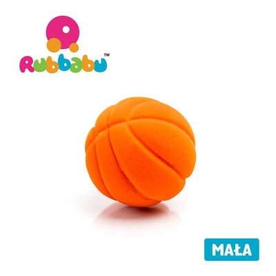 Rubbabu Piłka koszykówka sensoryczna pomarańczowa mała