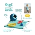 QUUT Set plażowy wiaderko Mini Ballo + 2 łopatki z piłeczką Cuppi + foremka Magic shaper Heart w worku