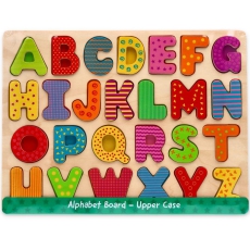 Puzzle drewniane układanka alfabet - duże litery-38402