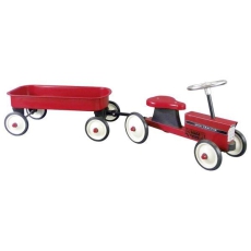 Traktor dla dzieci metalowy z przyczepką-40104