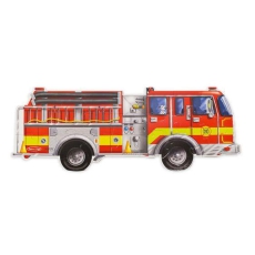 Podłogowe puzzle – wóz strażacki – ogromne elementy-44976