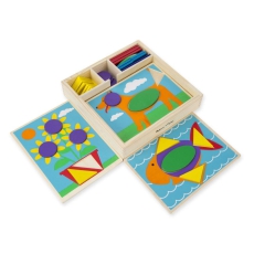 Drewniana układanka – Mozaika – kolory i kształty-45964