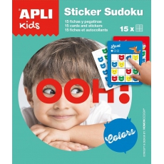 Gra podróżna z naklejkami Apli Kids - Sudoku kolory-5270126