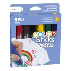 Flamastry do tkanin Apli Kids - 6 kolorów-5271200