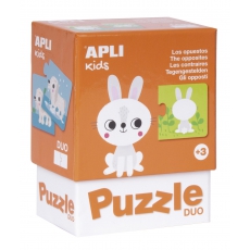 Puzzle dwuczęściowe Apli Kids - Przeciwieństwa 3 -5271428