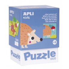 Puzzle dwuczęściowe Apli Kids - Jakie to zwierzątko? 3 -5271429