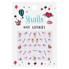 Naklejki na paznokcie dla dzieci Snails - Flamingos-5272182