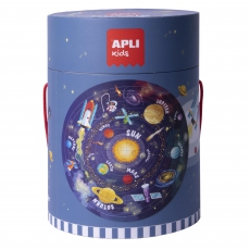 Puzzle okrągłe w tubie Apli Kids - Układ Słoneczny 5 -5273407
