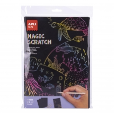 Zestaw wydrapywanek Apli Kids - Magic Scratch A4-5273420