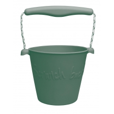 Składane wiaderko do wody i piasku Scrunch Bucket - Ciemny Zielony -5293944